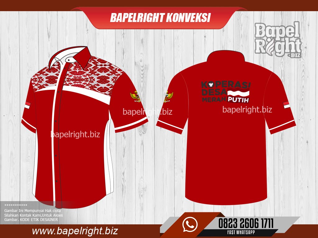 Baju Koperasi Desa Merah Putih