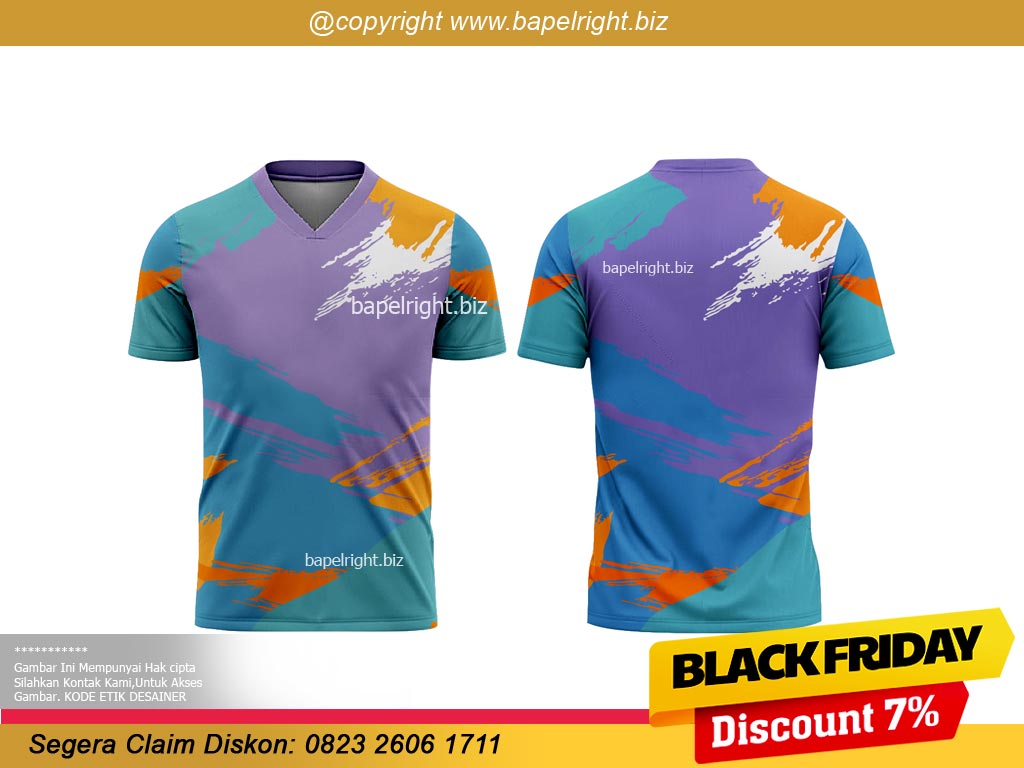 Desain Baju Bola Warna Gradasi