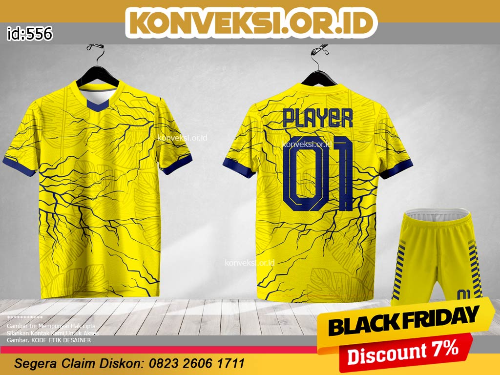 Desain Jersey Warna Kuning