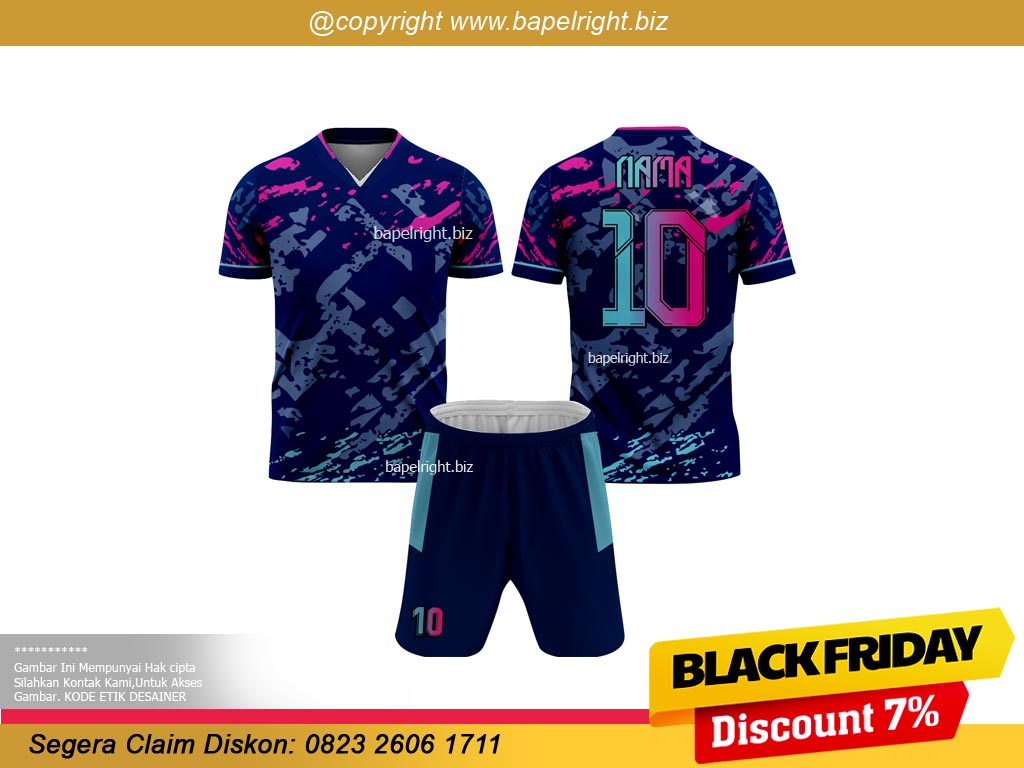 Jersey Futsal Polos Depan Belakang