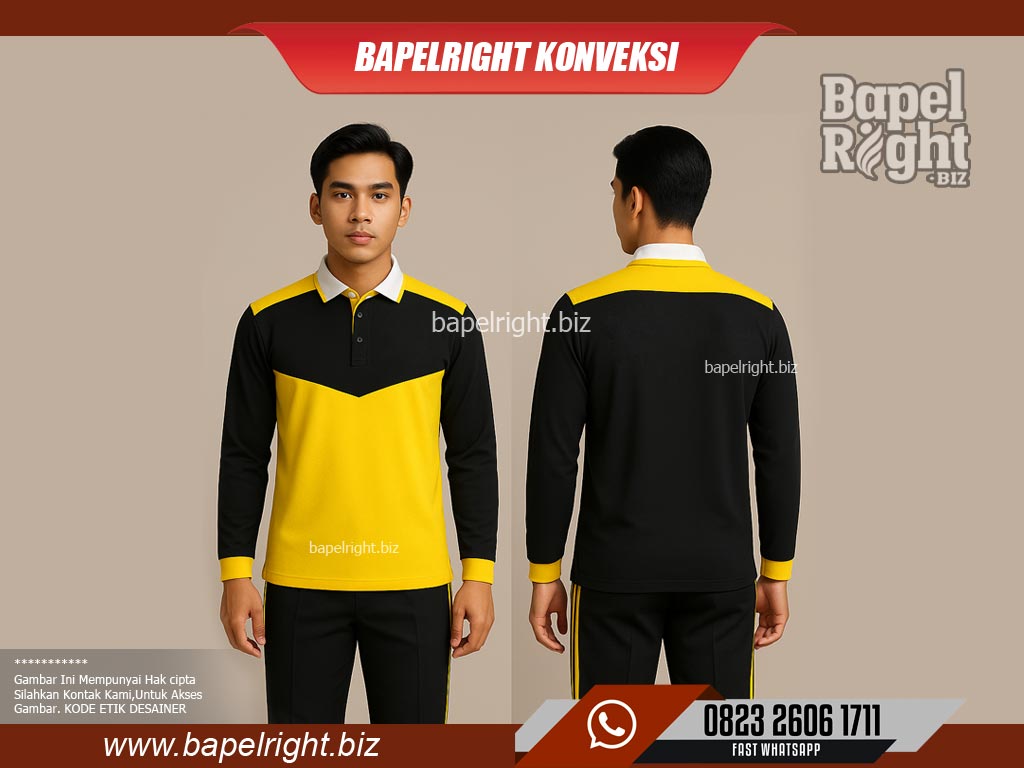 Contoh Baju Berkerah Kuning Muda