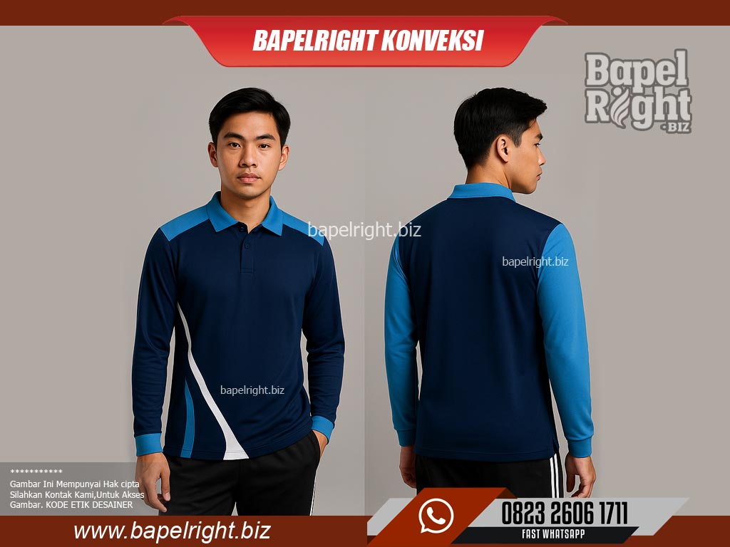 Contoh Baju Berkerah Navy