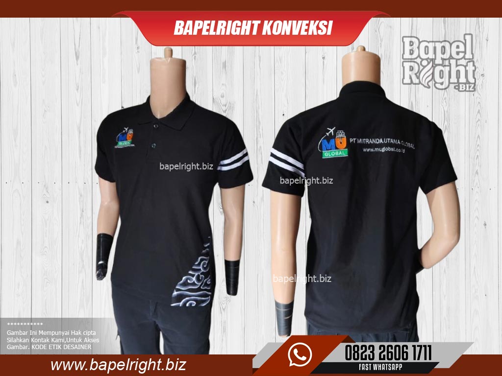 Kaos Polo Kombinasi Batik